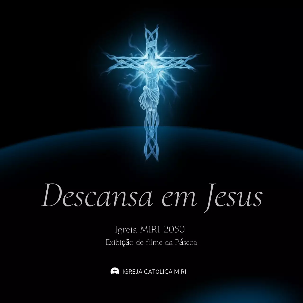 Guia de Páscoa Simples Azul