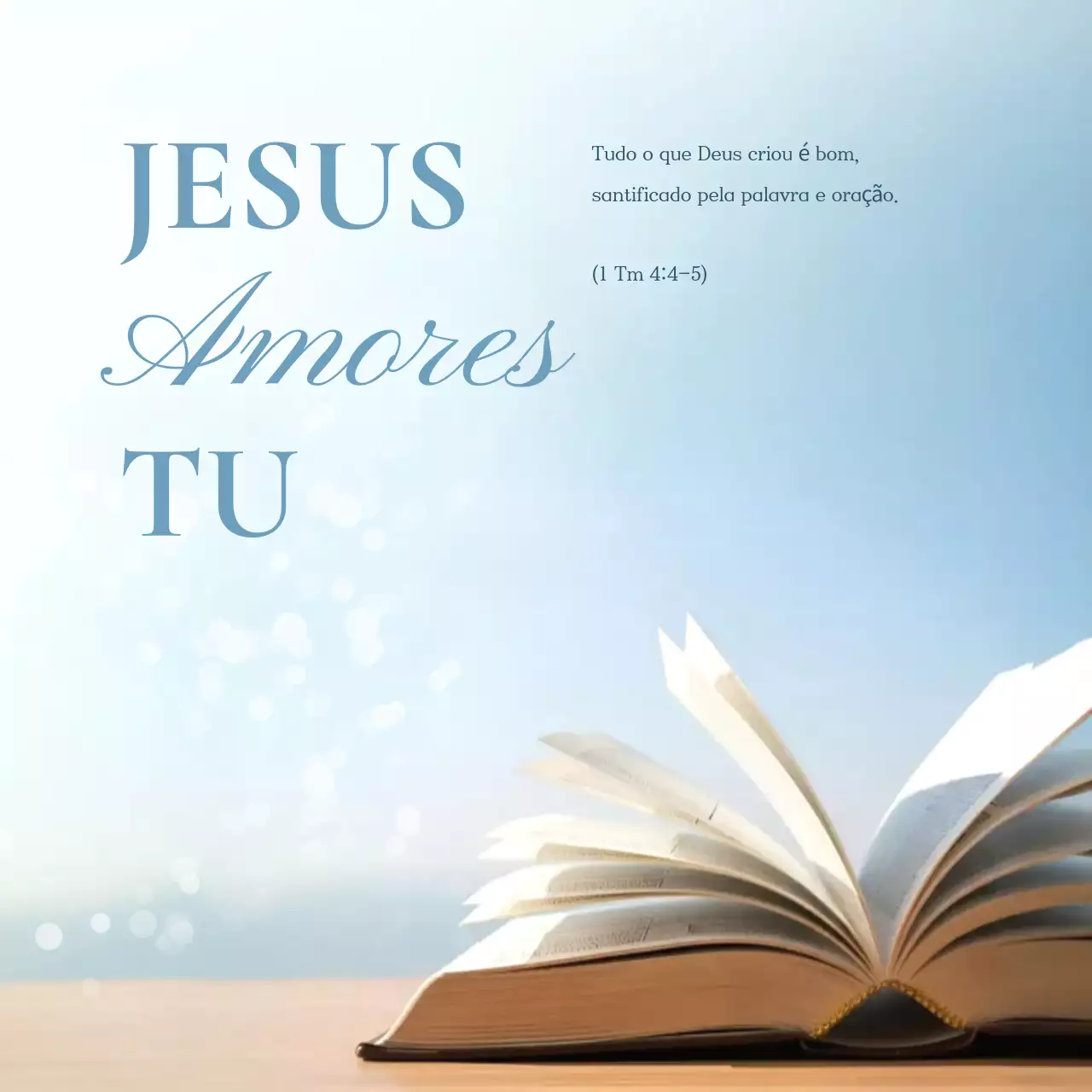 Guia de Versículos Bíblicos Cristãos Simples em Azul