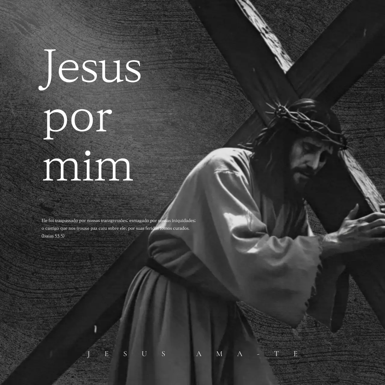 Um guia simples para a fé cristã em preto e branco.
