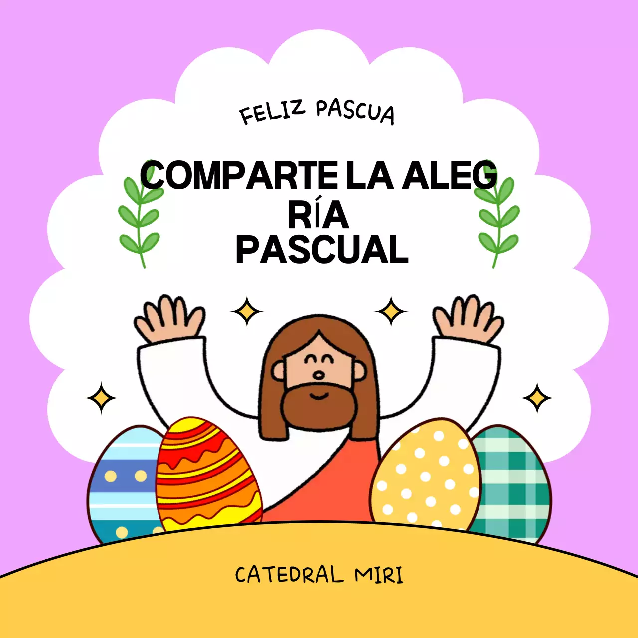 Una linda y encantadora celebración de Pascua.