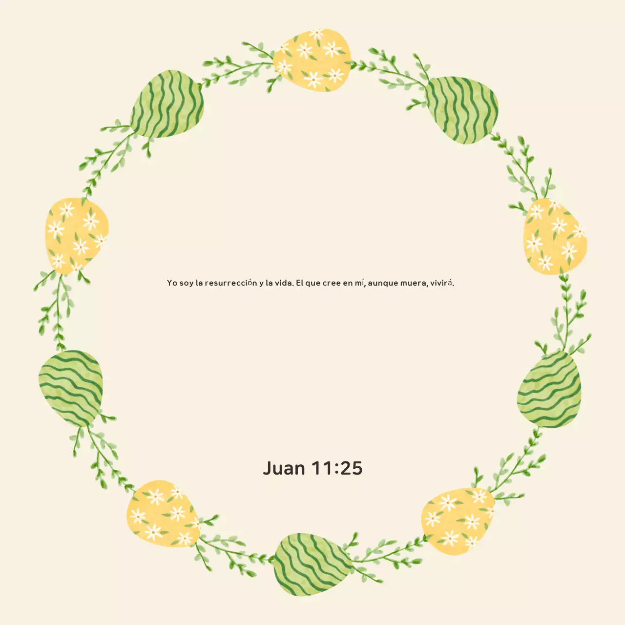 Guía amarilla sencilla de Pascua