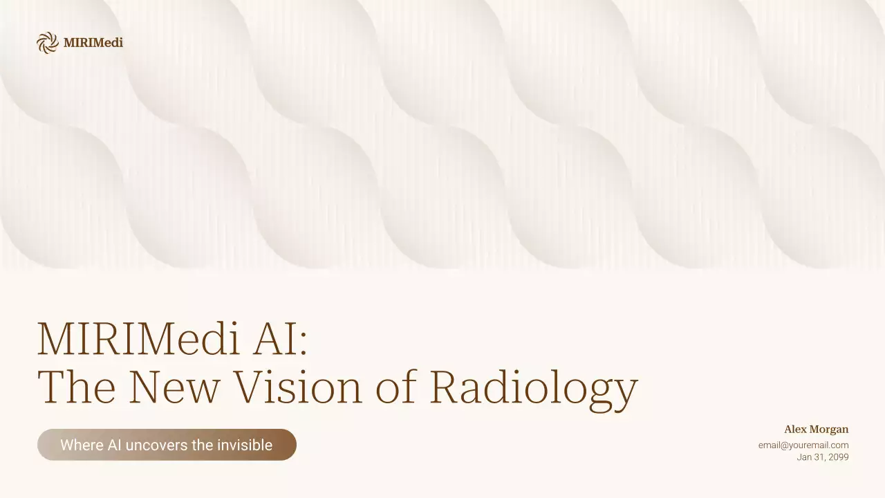 beige minimalist radiology presentation