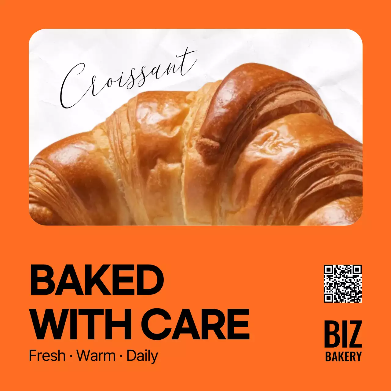 트렌디 베이커리 크로와상 스티커