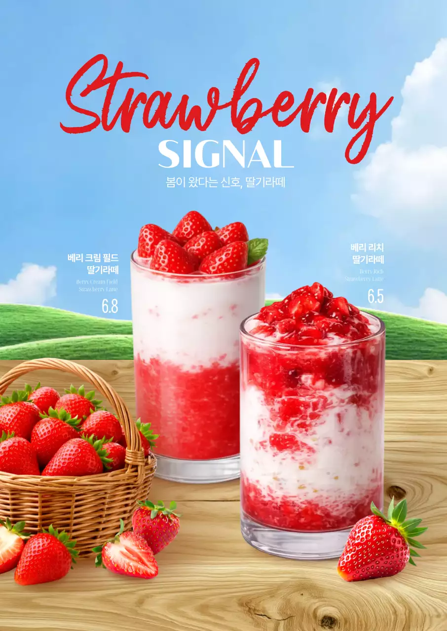 딸기시그널 딸기바구니 딸기라떼 포스터