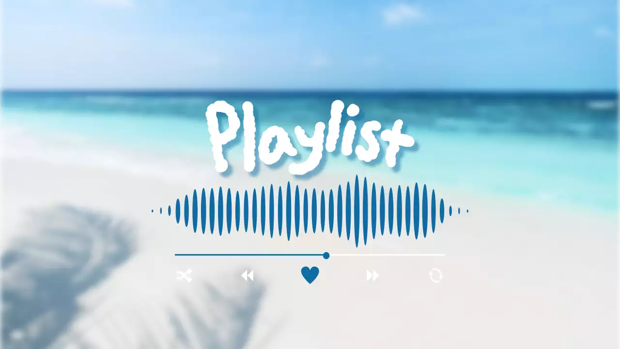 하늘색 깔끔 음악 홍보