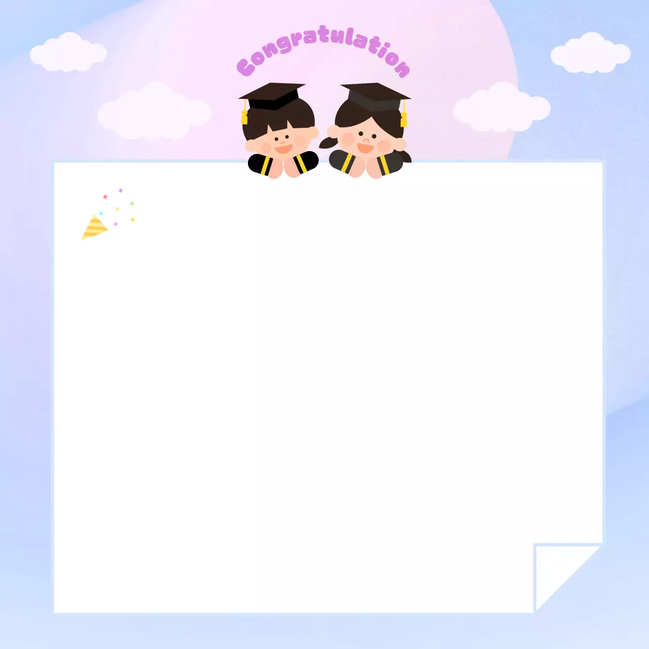 연보라 아기자기한 졸업 축제