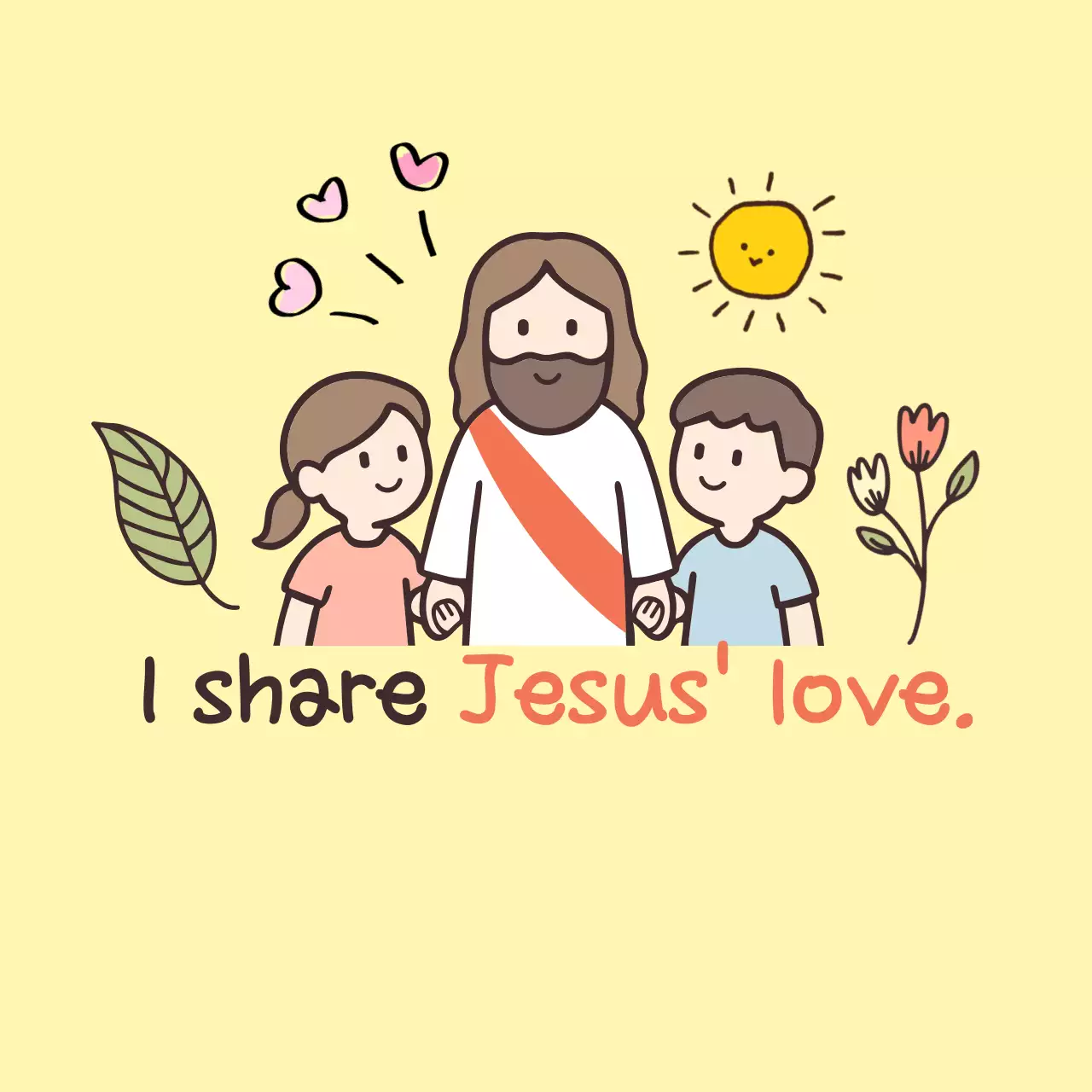 Yellow Simple Christian Love Gift