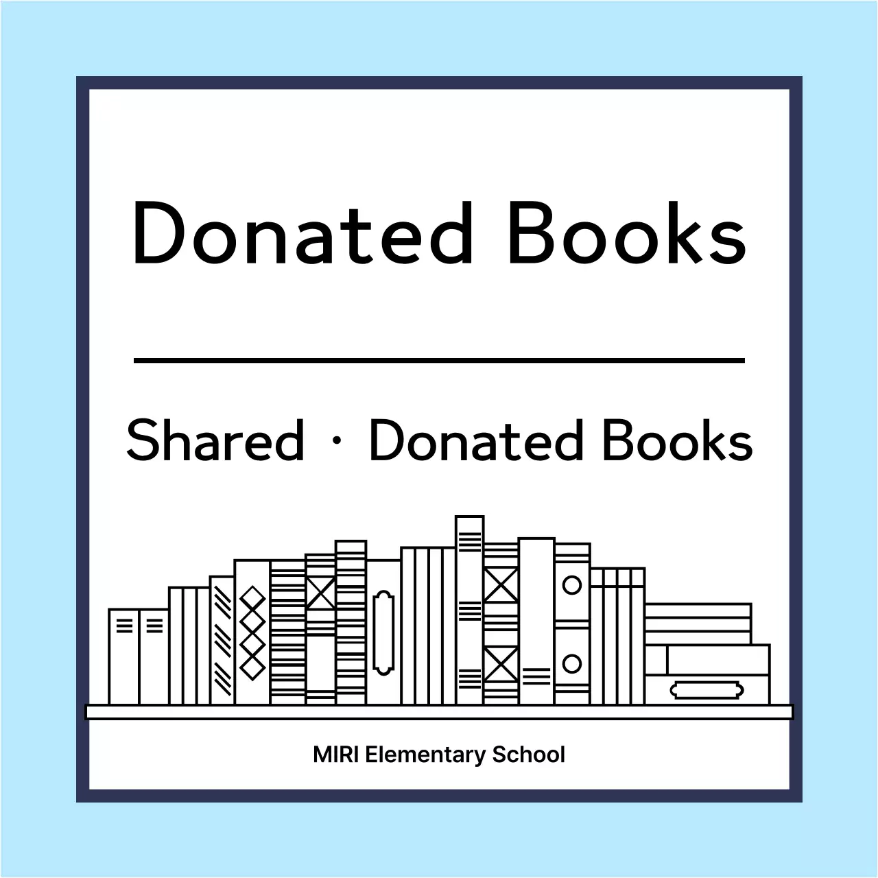 Sky Blue Clean Donation Book Guide