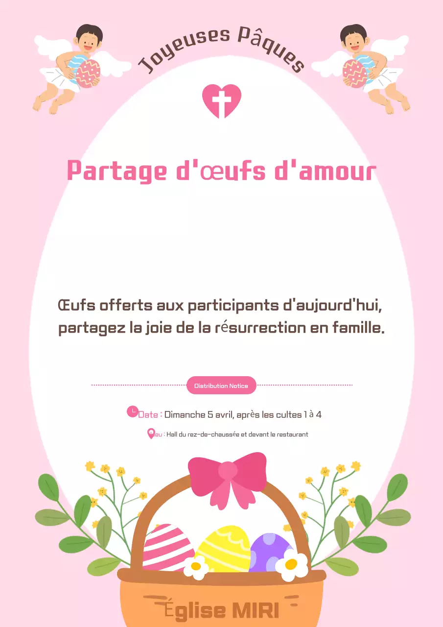 Guide de partage des œufs Pink Clean Love