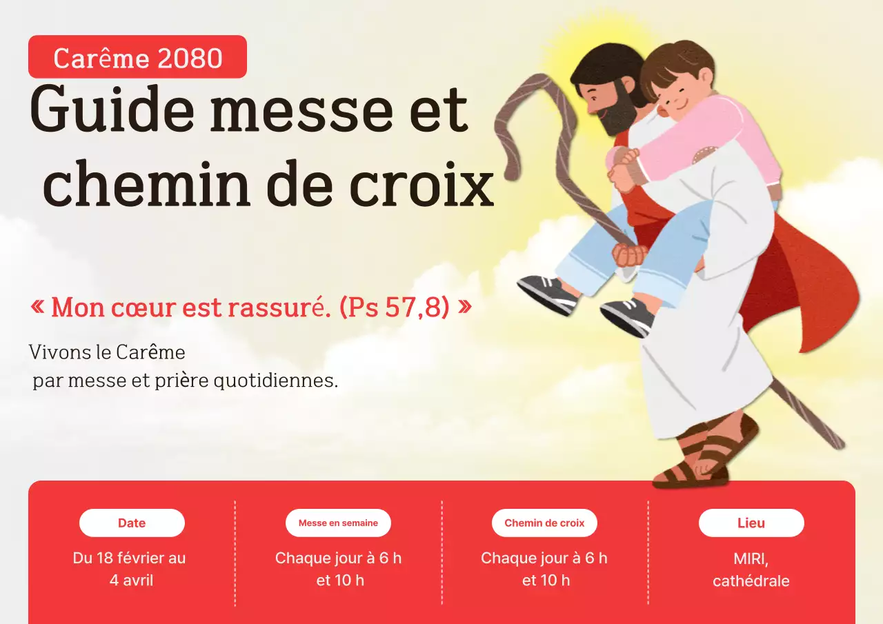 Guide des messes en semaine Red Simple