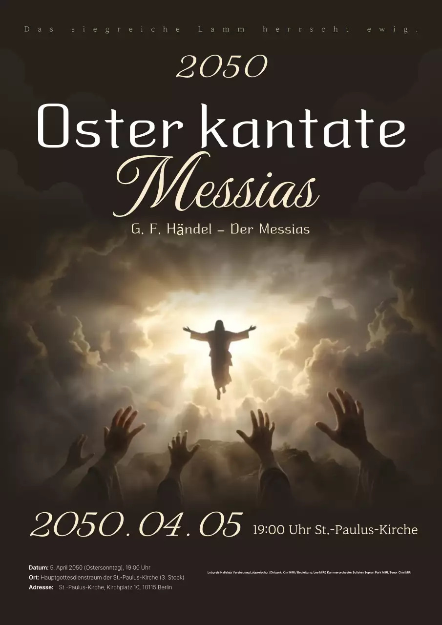 Schwarze Luxus-Osterkantate