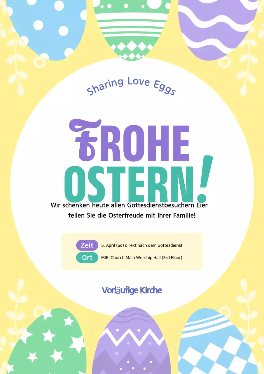 Gelber Leitfaden für saubere Ostern