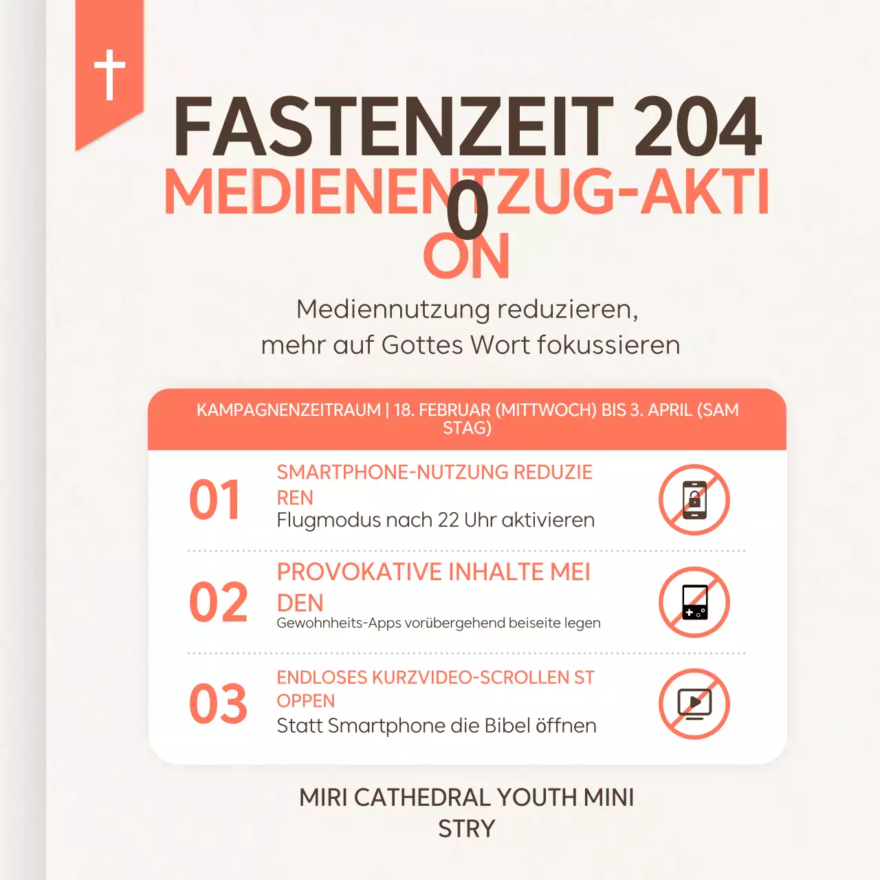 Leitfaden für die Orange Simple Media Moderationskampagne