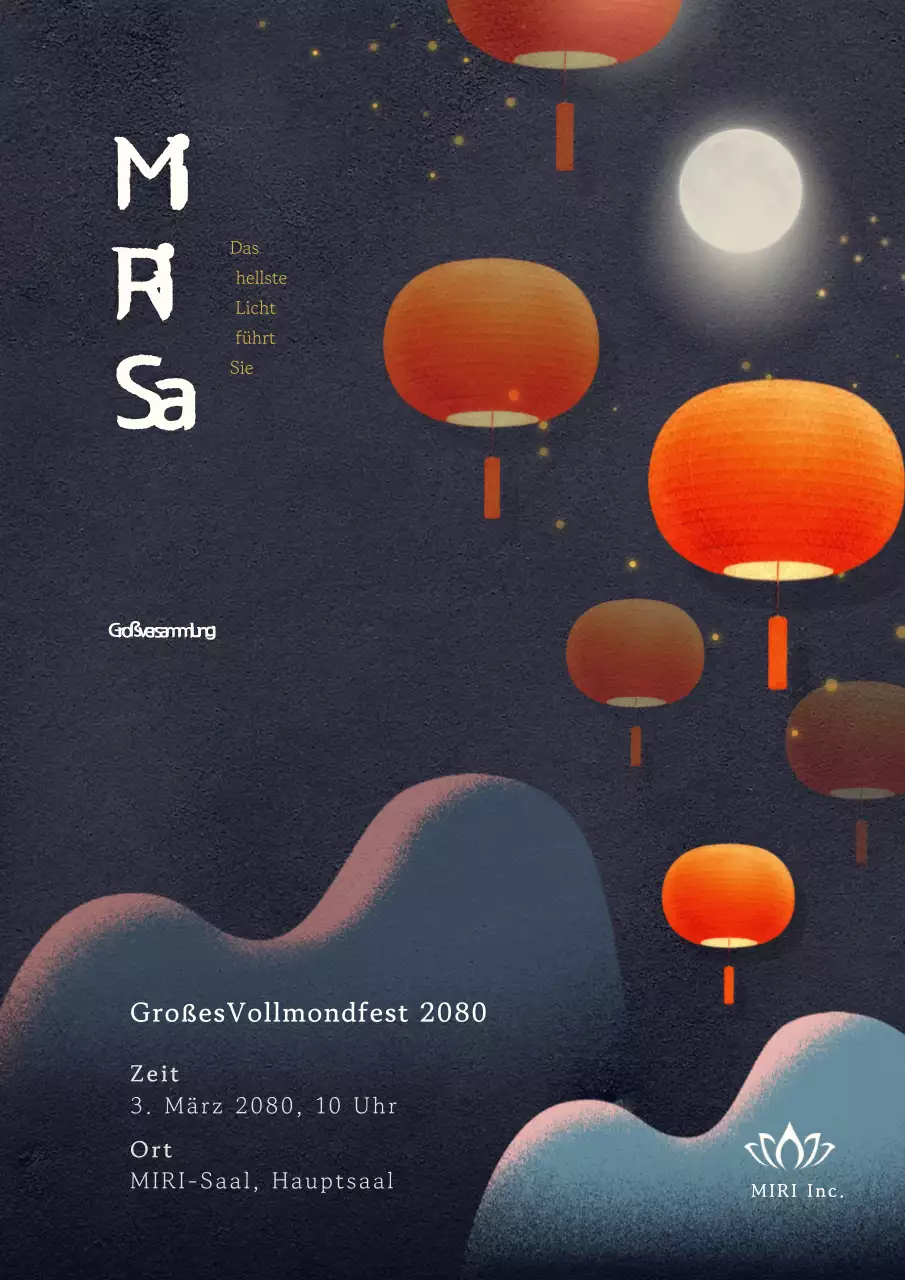 Orange Simple Traditional Event