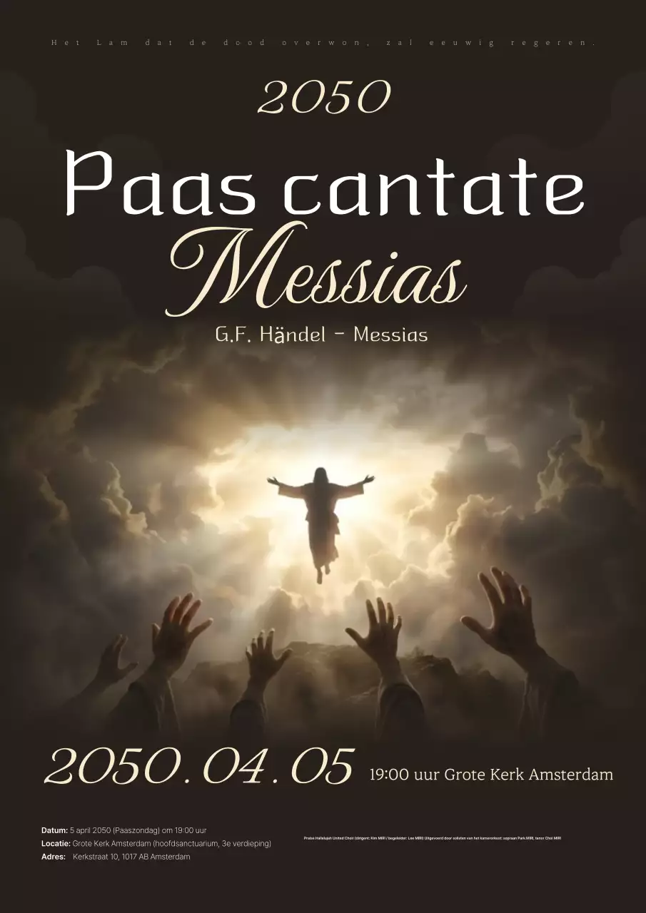 Zwarte Luxe Paascantate-evenement