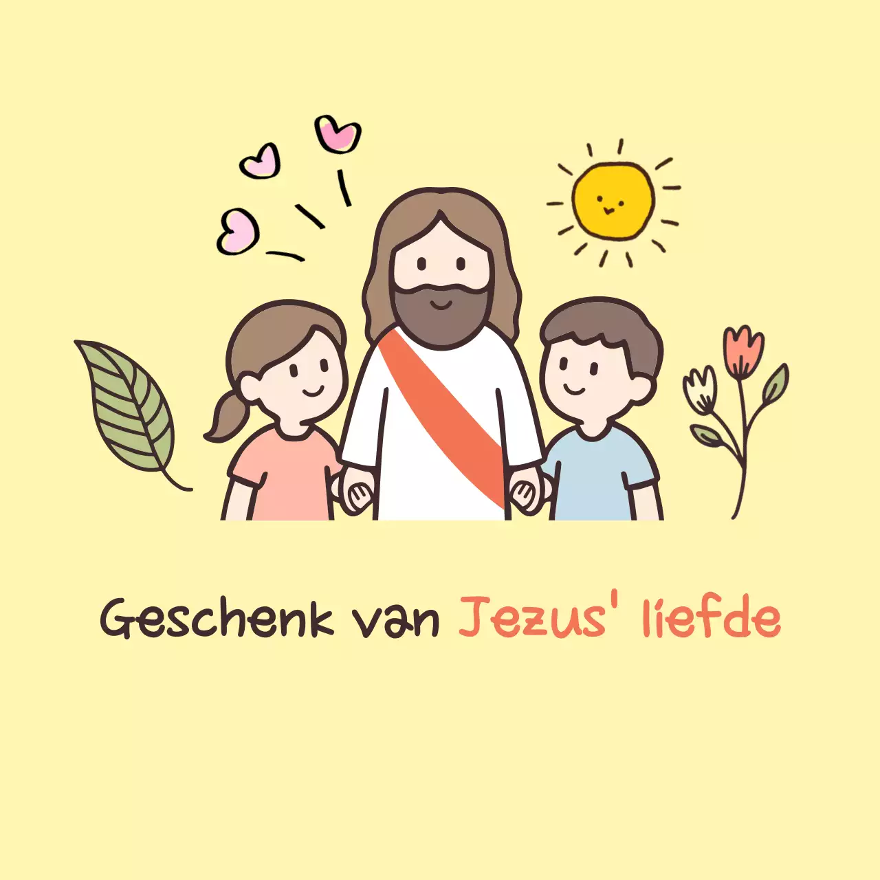 Geel, eenvoudig christelijk liefdescadeau