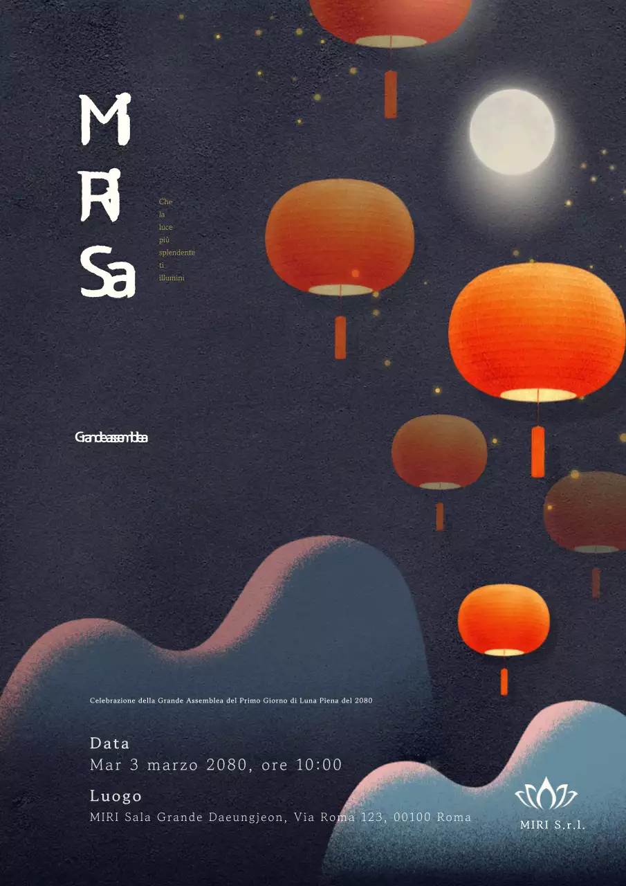 Evento tradizionale semplice arancione