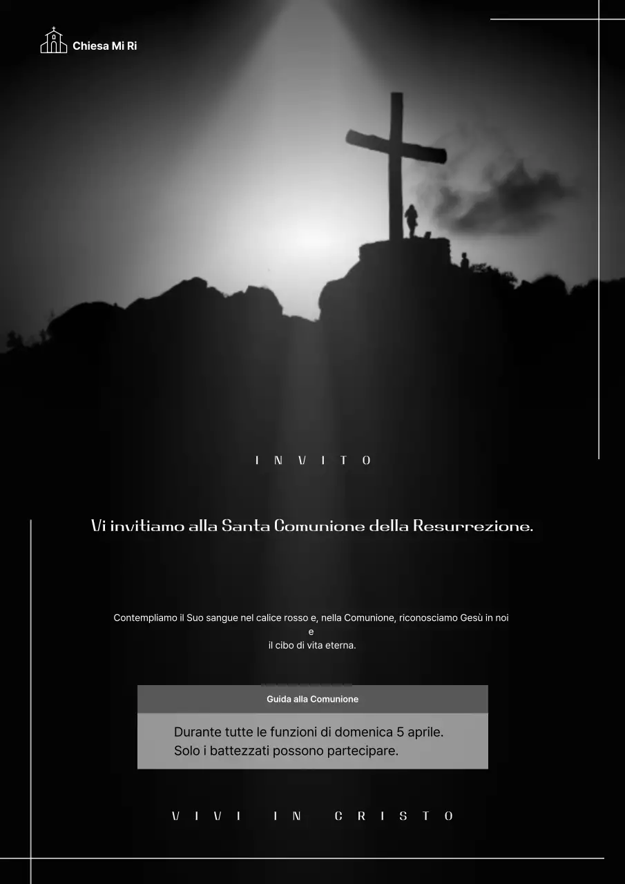 Guida pasquale pulita in bianco e nero