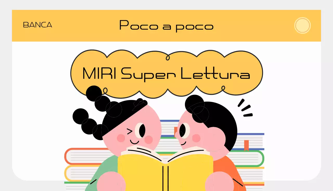 Promozione libretto di lettura semplice giallo