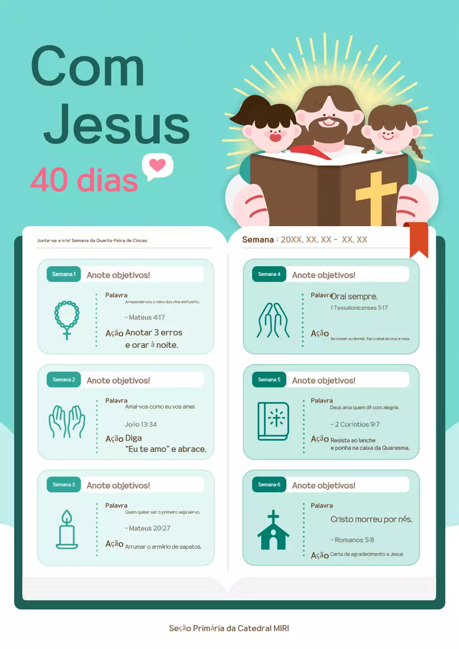 Comemoração do 40º Dia da Menta Simples Cristã