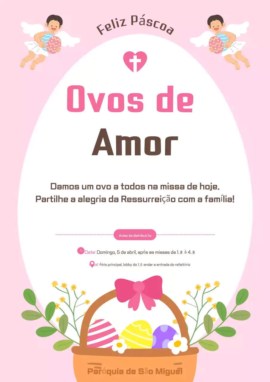 Guia de Compartilhamento de Ovos Pink Clean Love