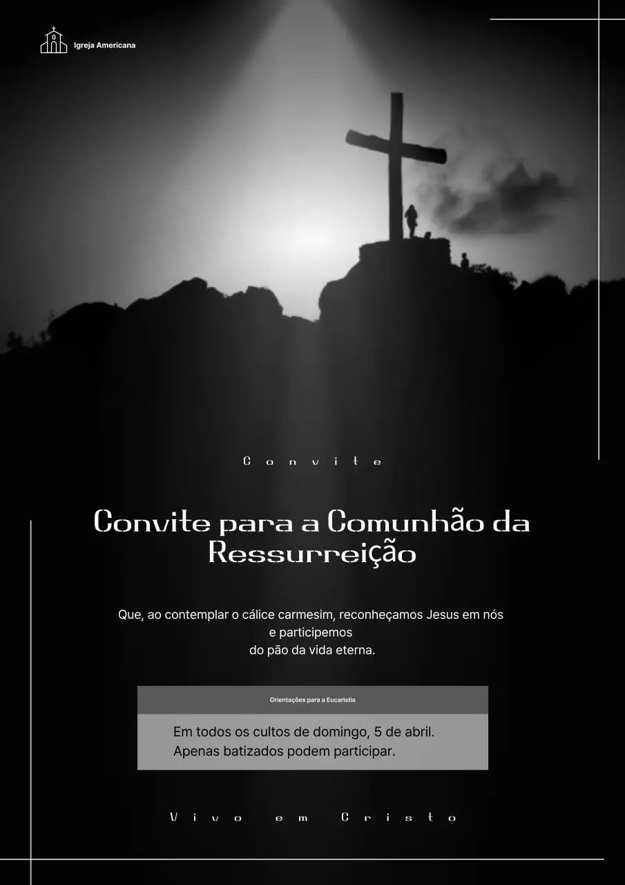 Guia de Páscoa em Preto e Branco