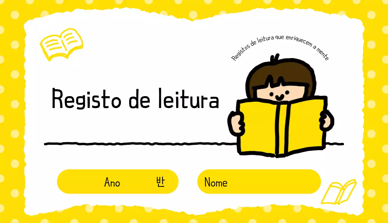 Diário de Leitura Simples Amarelo