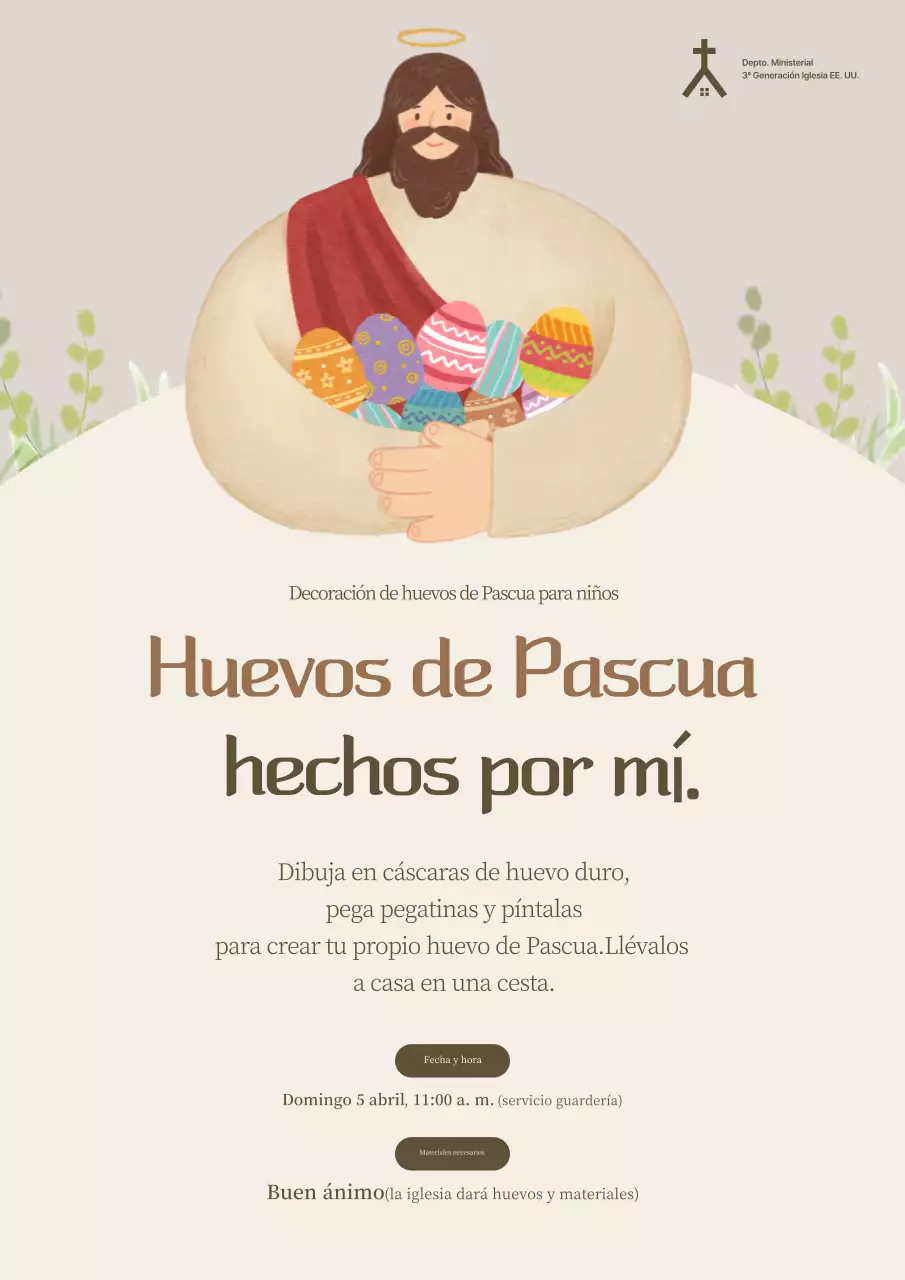 Guía de la experiencia del huevo de Pascua beige