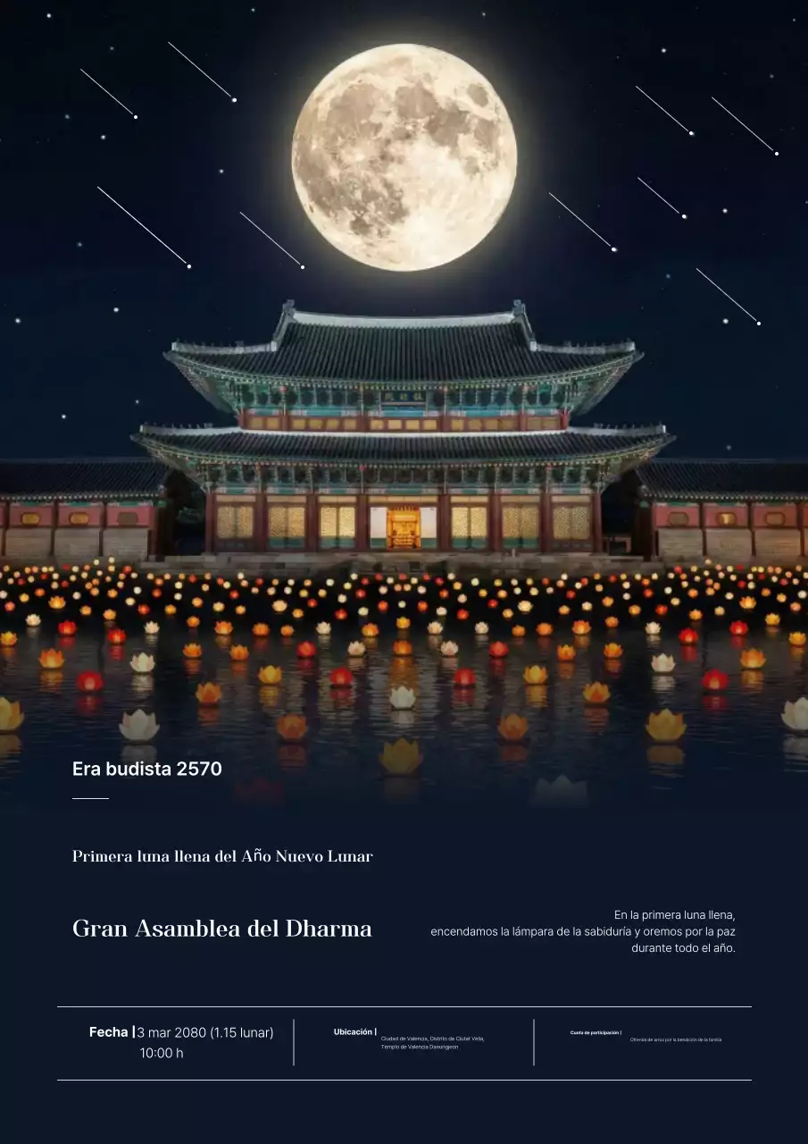 Guía de ceremonias budistas tradicionales negras