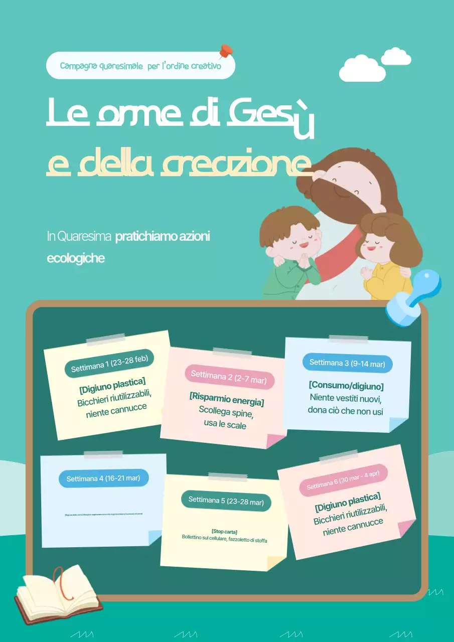 Guida alla simpatica campagna di pratica quaresimale color menta