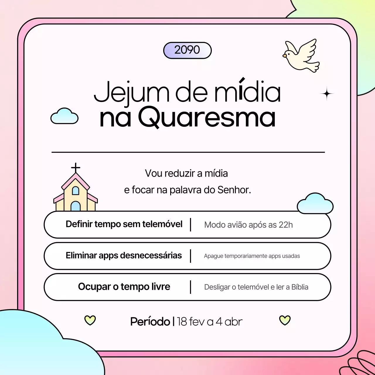 Apresentamos a campanha de mídia "Rosa e Doce da Quaresma".