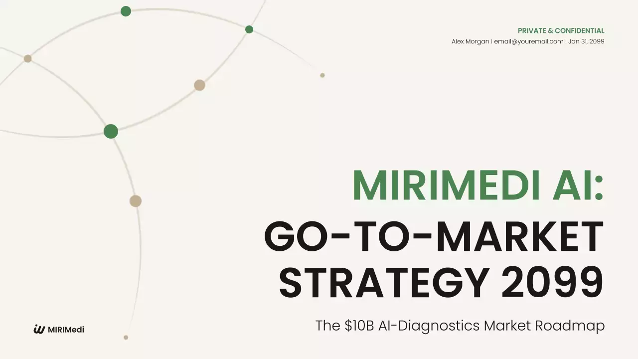 green minimalist AI diagnostics business