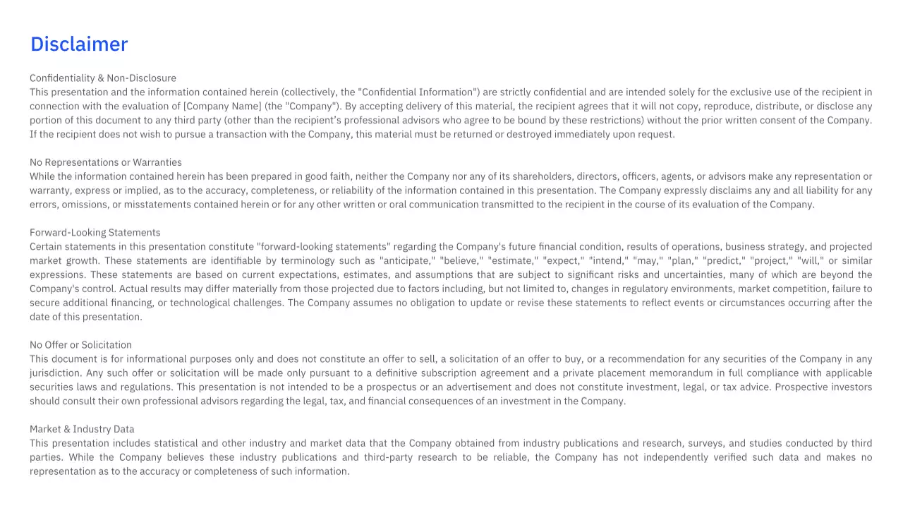 블루 모던 프레젠테이션