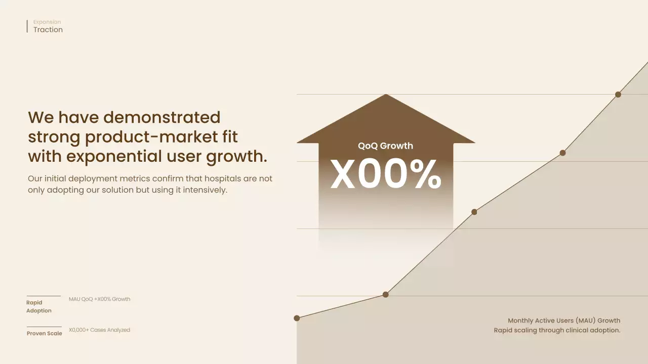 베이지 미니멀 AI 비즈니스 프레젠테이션