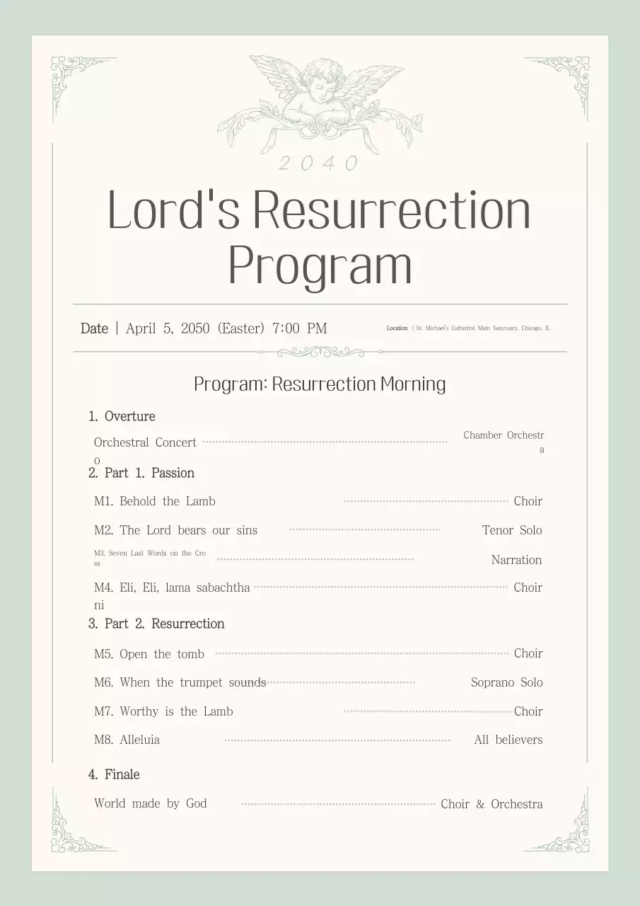 Ivory Classic Easter Concert Guide