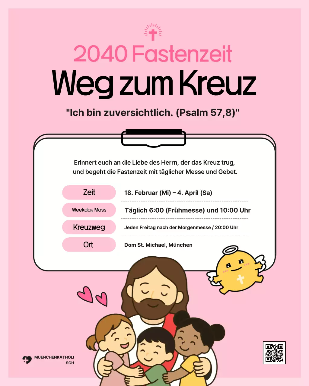 Pinkfarbener Leitfaden für die einfache Fastenzeit