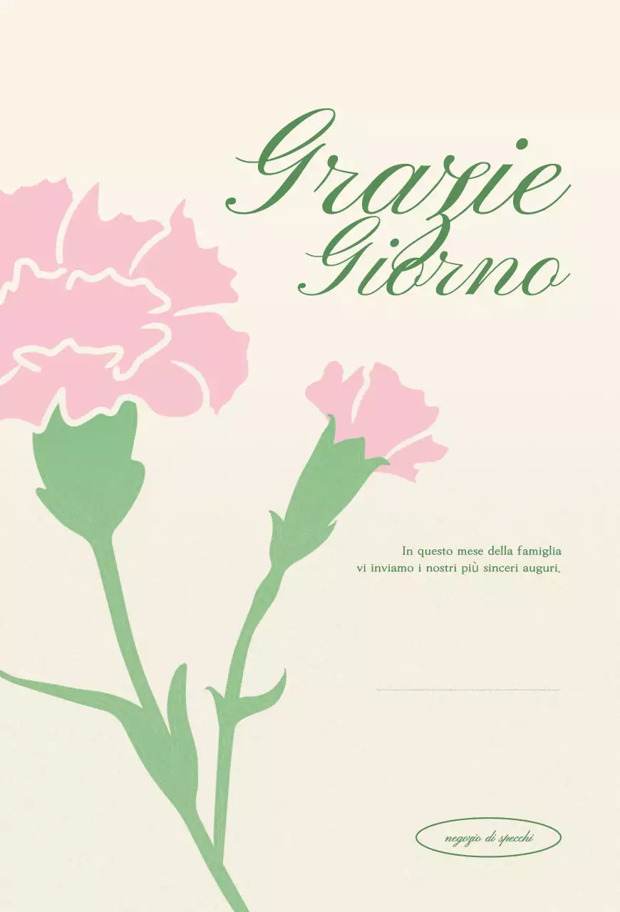 Celebrazione del mese della famiglia semplice in rosa