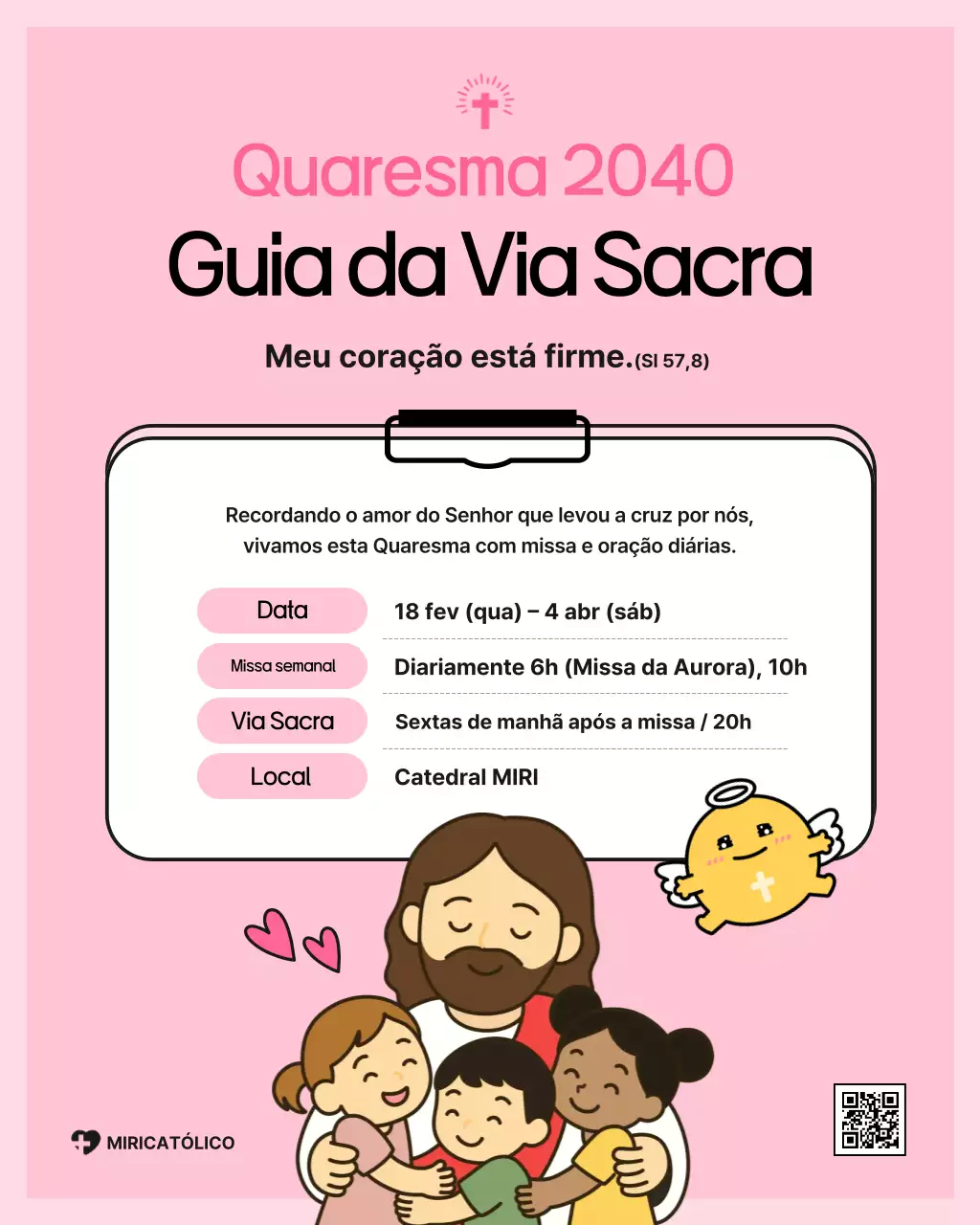 Guia Rosa Simples para a Quaresma