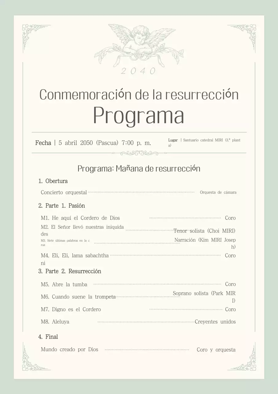 Guía del concierto de Pascua de Ivory Classic