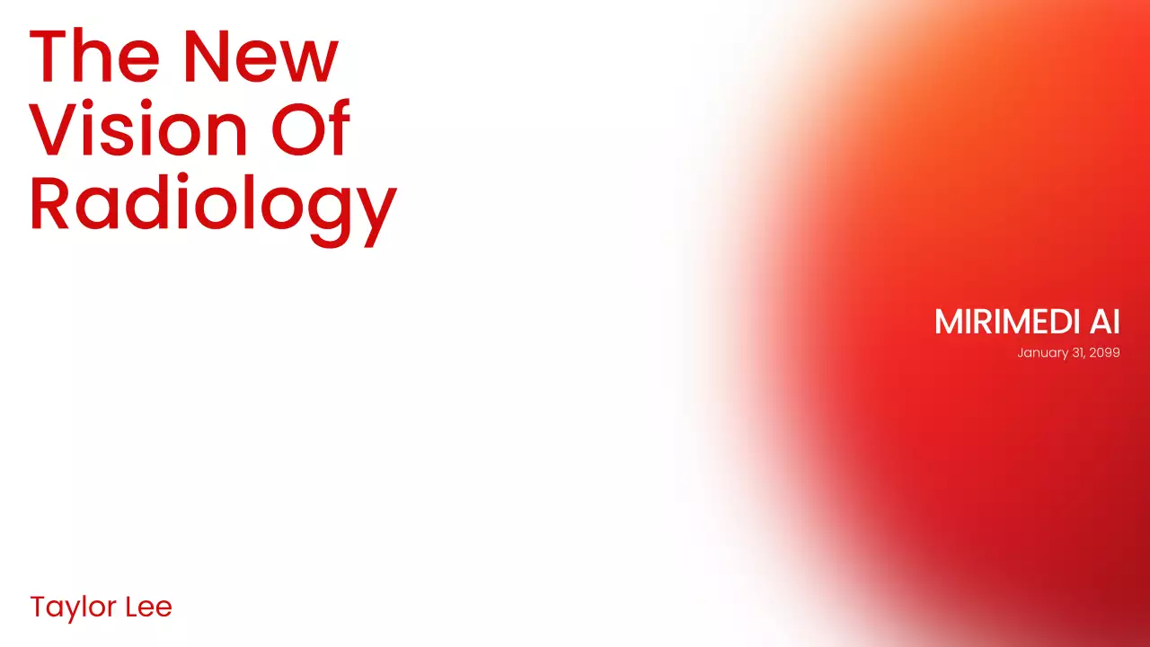 Red Minimalist Radiology Guide