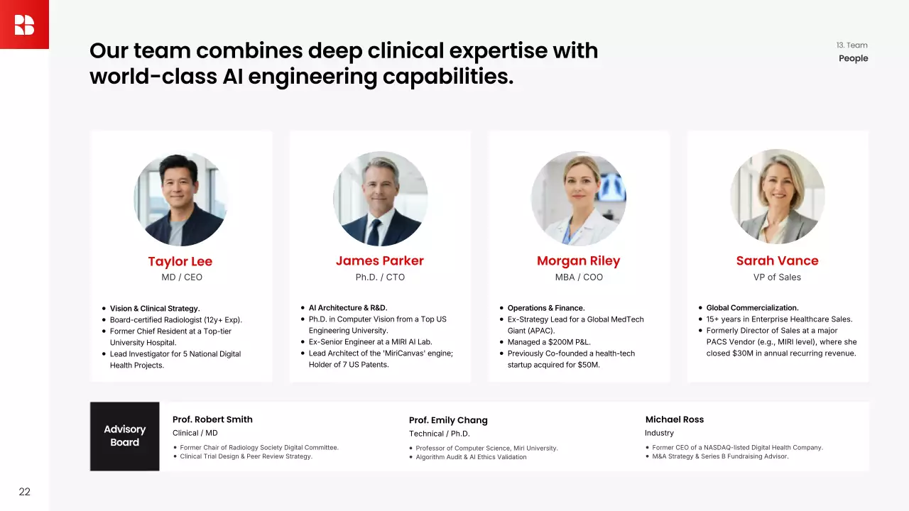 레드 심플 비즈니스 프레젠테이션