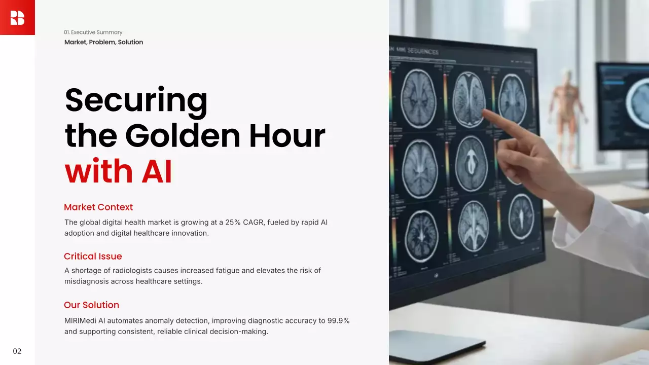 레드 심플 비즈니스 프레젠테이션