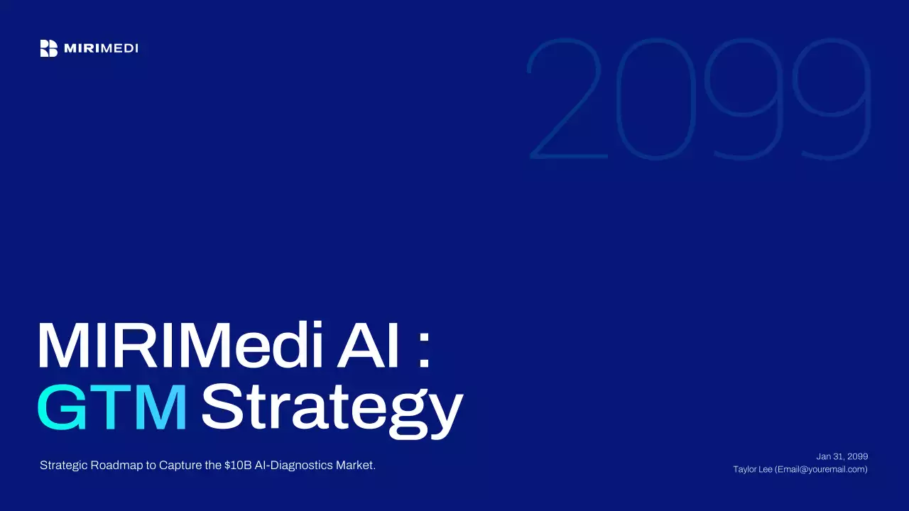 Navy Modern AI Business Presentation