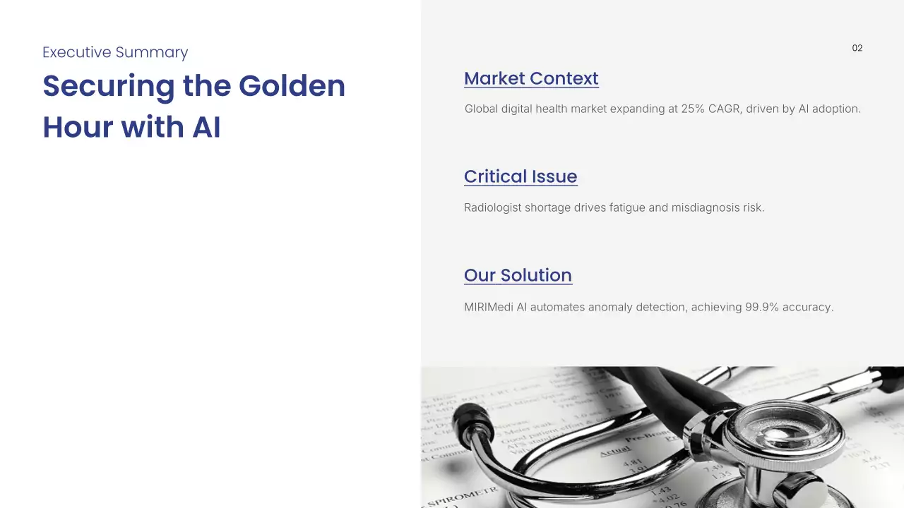 블루 모던 방사선학 프레젠테이션