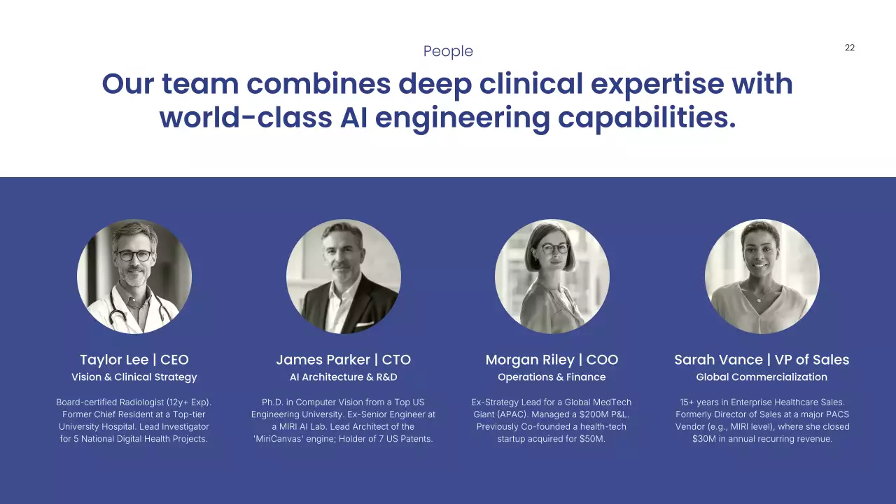 블루 모던 방사선학 프레젠테이션