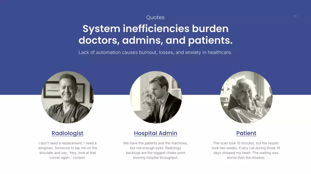 블루 모던 방사선학 프레젠테이션