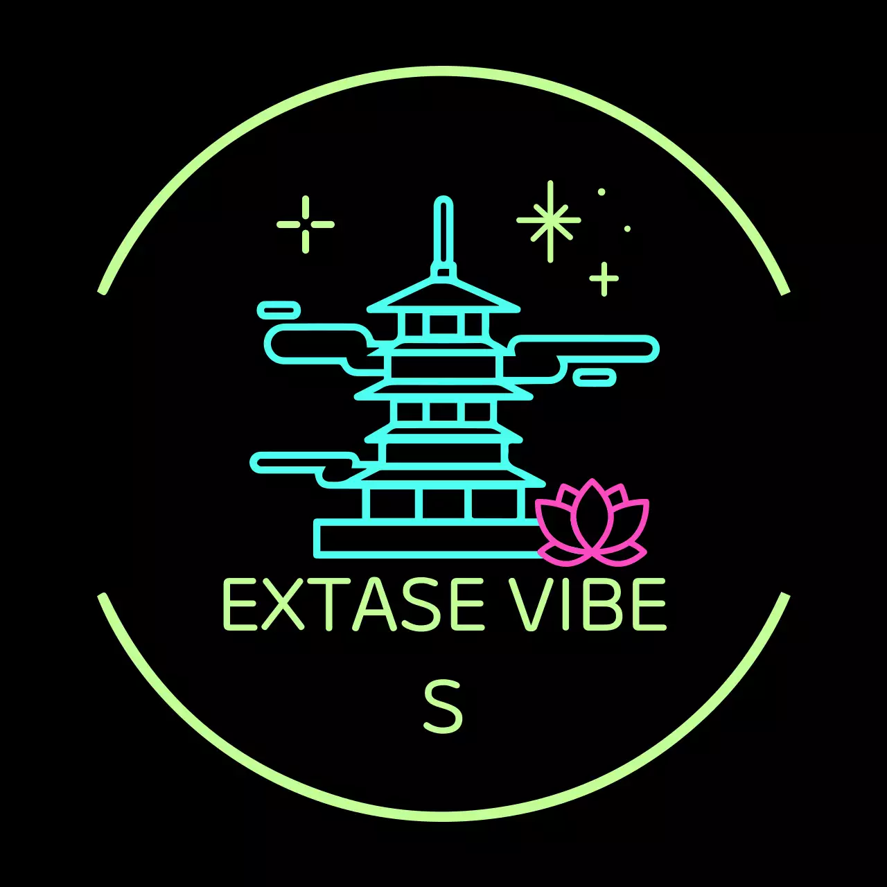 Logo coréen cyber noir