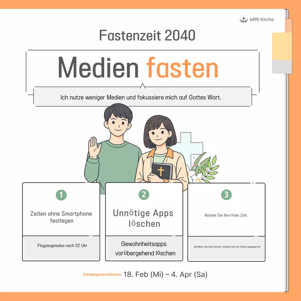 Leitfaden zur Orange Clean Media Fastenkampagne