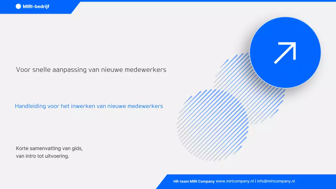 Blue Clean handleiding voor het inwerken van nieuwe medewerkers