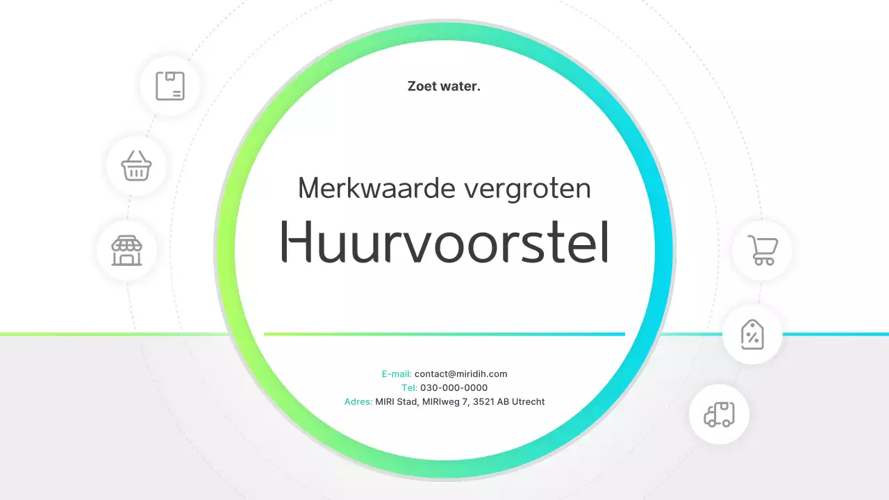 Promotievoorstel voor een groene, eenvoudige winkel